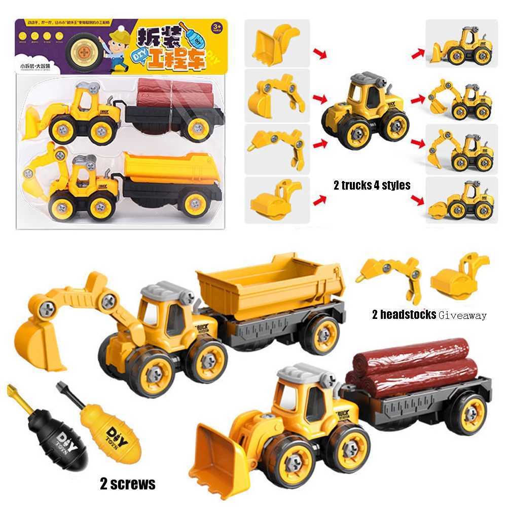 Take Apart Tail Truck Toys Screw Nut Creative Tool Car Construction Engineering Trucks Kids Boy Toy DIY Educational Toys for KidXJ241029