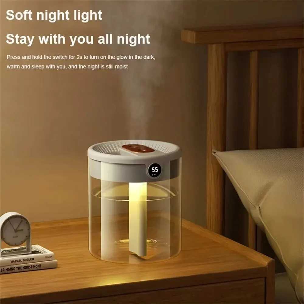 2L humidifier household small large capacity bedroom Usb desktop portable student two port spray water supplement Y241104