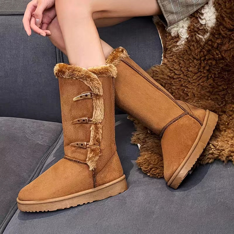 new free shipping designer snow fur furry winter womens boots work shoes platform martin boot mens booties