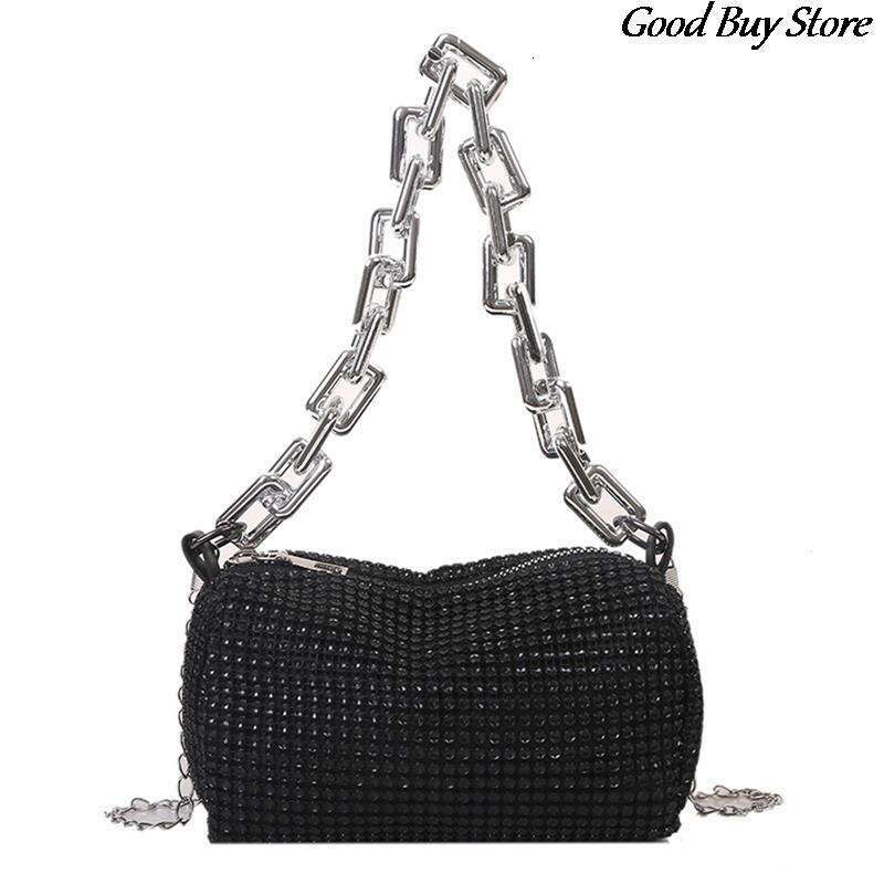 Shoulder Bags for Women, Sier Chains 2024 Crystal Handbags, Evening Wedding Wallets Clutch with Rhie Handle