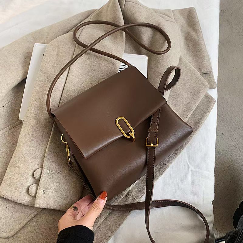 Fashion Women Bags messenger shoulder bag pu leather solid color handbag trendy simple woman Crossbody bag