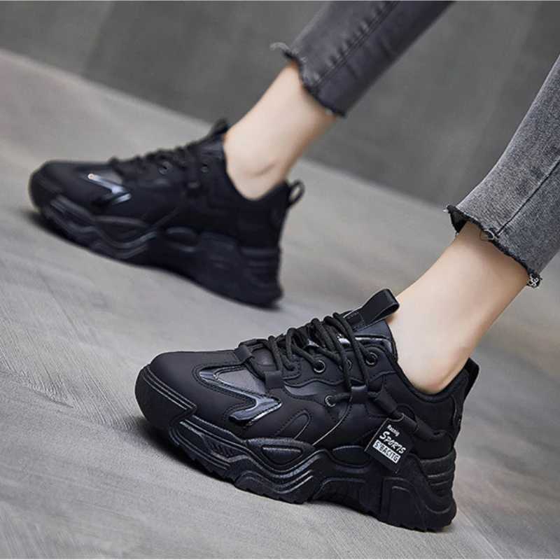 Womens sports shoes free delivery designer platform casual sports running vulcanized white shoes womens short and fat sports shoes M241029