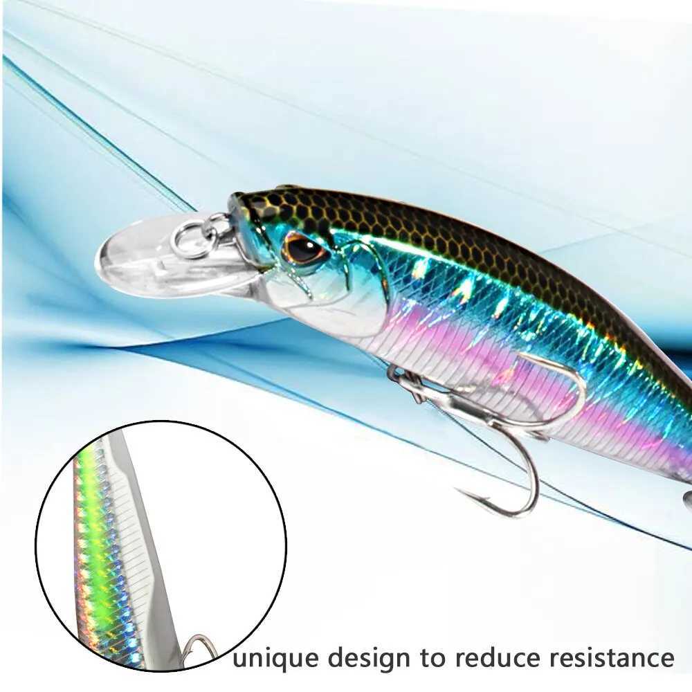 Gobeat Sinking Minnow 19g Floating Dry Bait 15g Fishing Bait Hard Bait Treb Hook Swinbait Pesca Tack Wobbr Artificial Bait W241029