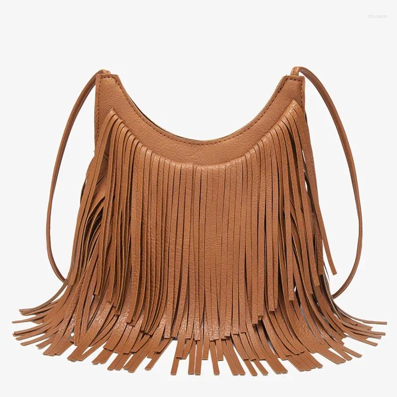 2025 NEW Drawstring Tassel Handbag For Women Autumn And Winter Zipper Oblique Shoulder Bag Multi-layer Lady Cross-body fashionable item zhanyishengli