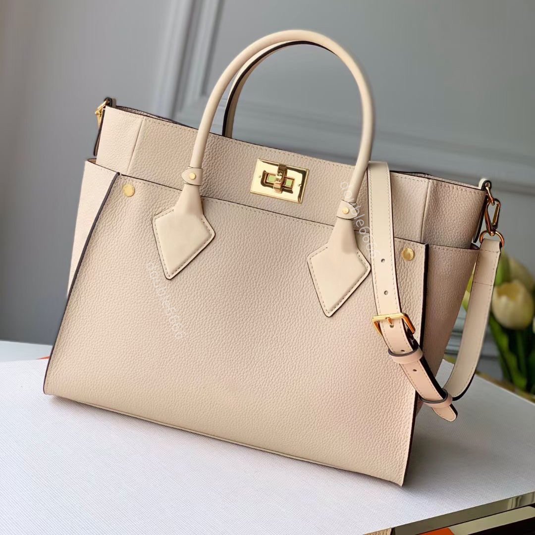 TOTE BAG elegant lady calf shoulder shopping leather handbag totes with a cross-body strap