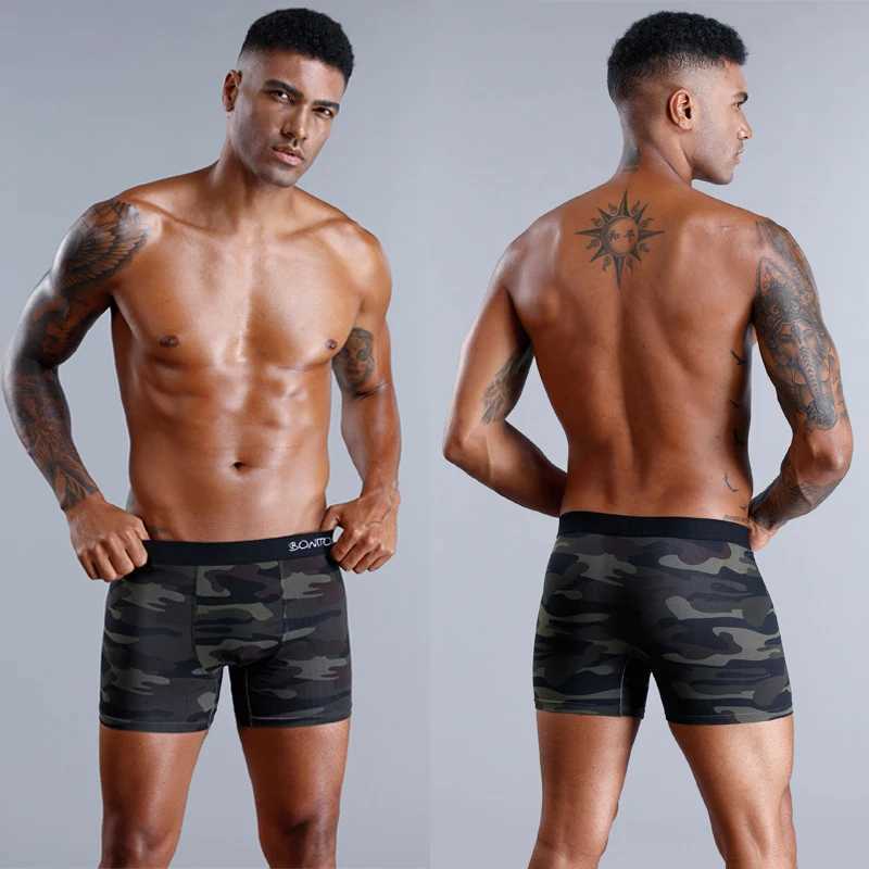 3pcs Camouflage Mens Underpants Sexy Underwear Man Boxers Brands Boxer Briefs Letter Elastic Band Cotton Mens Underwear Shorts W250819