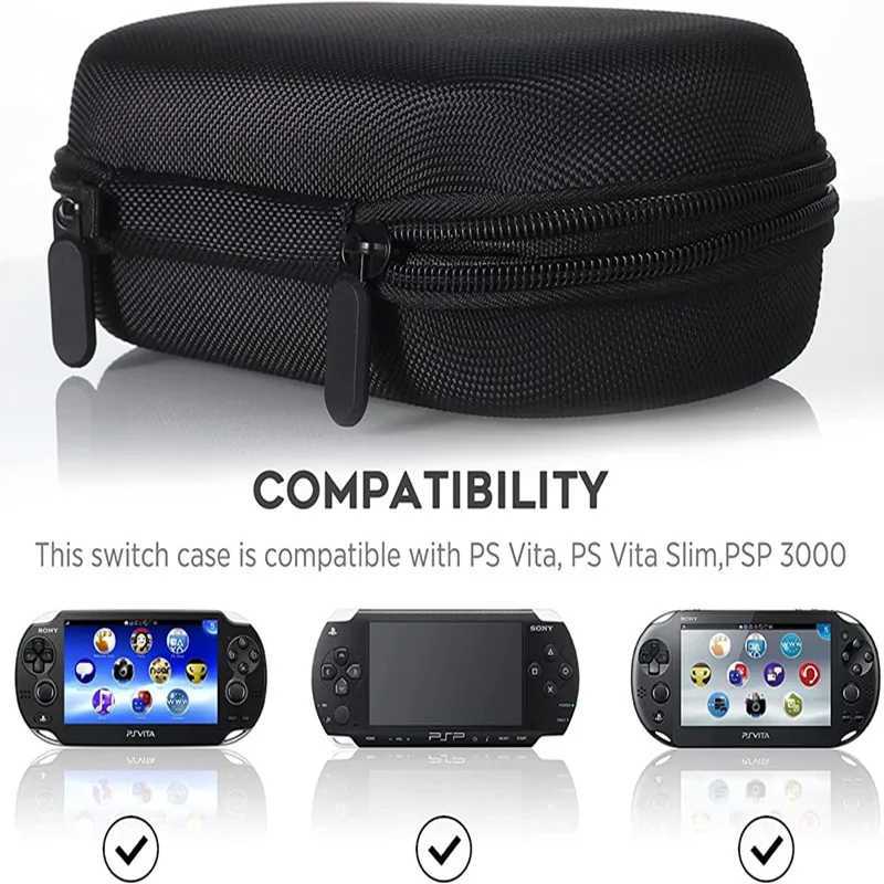 For PS Vita 1000 PSV 2000 Carrying Storage Bag Portable Travel Organizer Case Analog Silicone Thumb Stick Grip Joystick CapsXJ241030