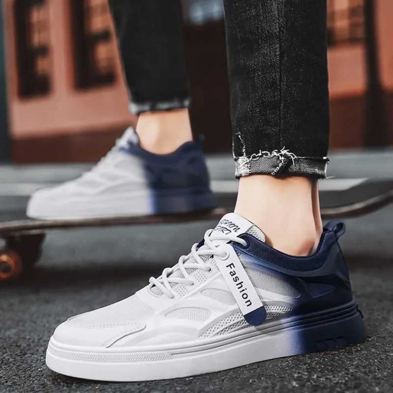 Fi Mens Casual Shoes Spring Mens Sports Shoes Mens Vulcanized Shoes White Full Marathon Shoes Mens Flat Lace Platform Tennis Shoes M241029