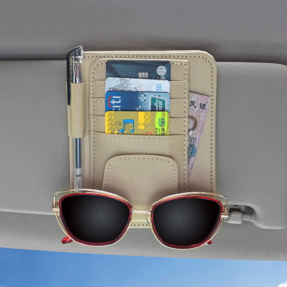 New Car Sun Visor Organizer Multi-pocket Auto Interior Accessories Pocket Organizer Car Document Storage Pouch Pen Holder