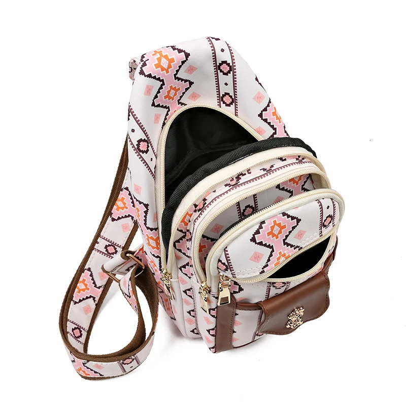 Chest Bag for Women er Nylon Leisure Bag Womens Fashion Cross-body Bag Back Sports Chest Shoulder Messenger Pack 241024