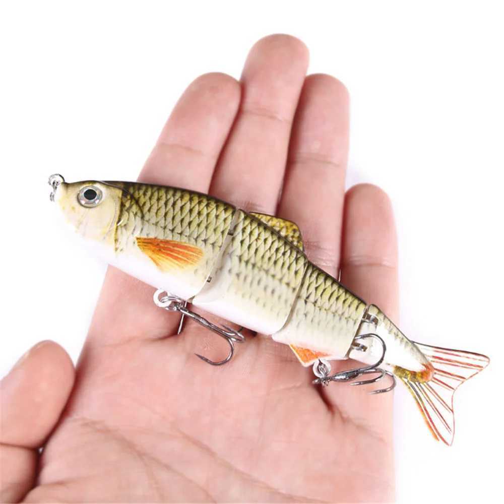 1Pcs 12cm 16.6g Sink Wobbrs Fishing Bait Multi Splicing Part Artificial Hard Bait Swimming Bait Tractor Fishing Tool W241029