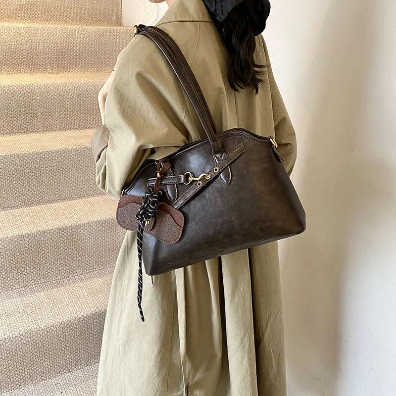 PU Leather Tote Bags For Women 2025 Winter New Trend Y2K Korean Fashion Female Shoulder Crossbody Bag Lady Handbags
