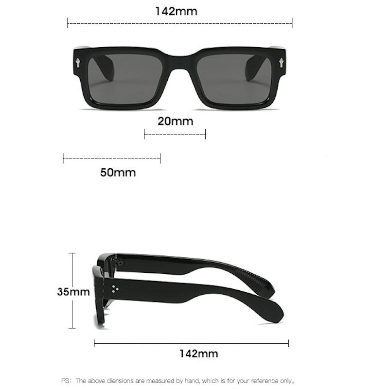 White Square Sunglasses Men Women Steampunk Personalized Designer Retro Vintage Fashion Rectangle Goggles Gothic Thick Y2K Cyberpunk Futuristic Cool S