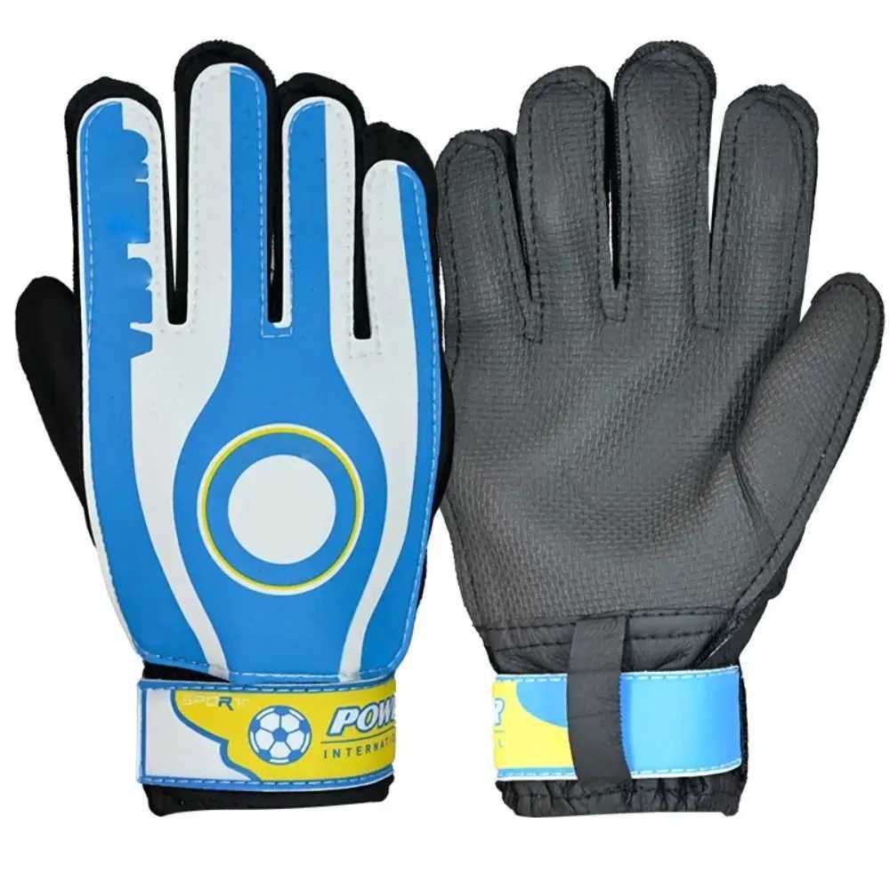 Professional Goalkeeper Glove Team Childrens Football Goalkeeper Gloves Anti slip Thick Latex Gloves Finger ProtectorXJ250412
