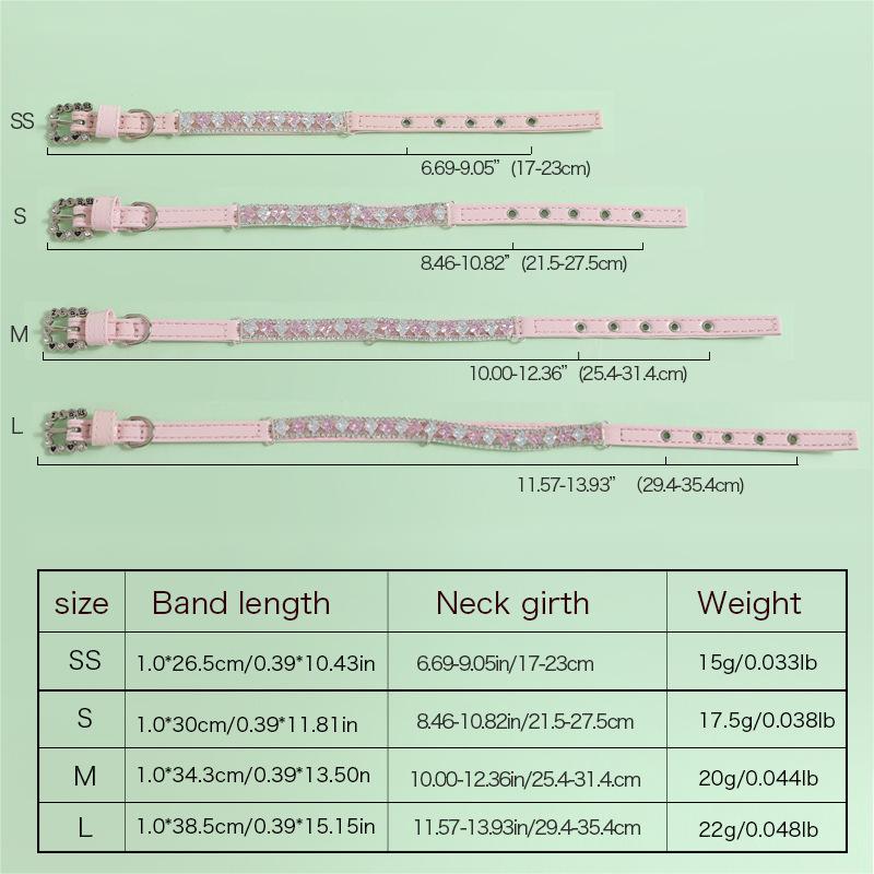 High Quality Designer Dog Collar Luxury Rhinestone Wholesale Spring Summer All Season Dog Apparel Dog Supplies