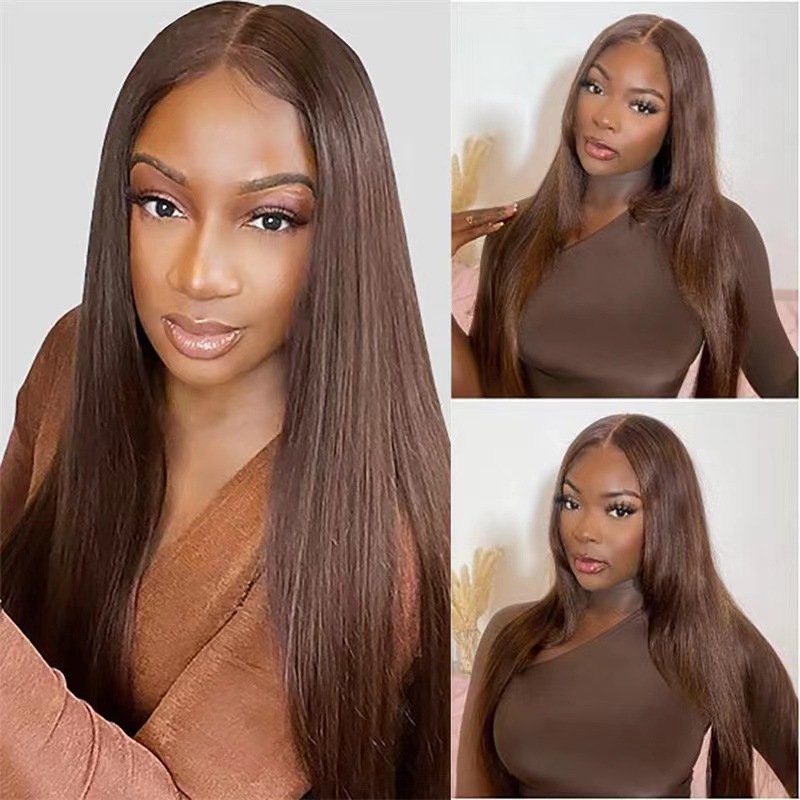 13x4 Blonde HD Lace Wig Brazilian Hair For Black Women Look Like Human Lace Front Wig Sillky Hair Wig Pre Plucked Fashion Long Loose Hair Wig Syntheti