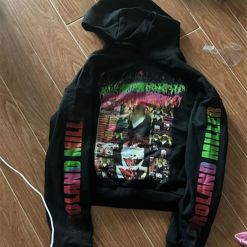 Oversized Hoodie Harajuku Drolandmiller Gothic Beauty Hoodies Women Goth Streetwear Tops Couples Sweatshirt Grunge Y2k Clothes 241029