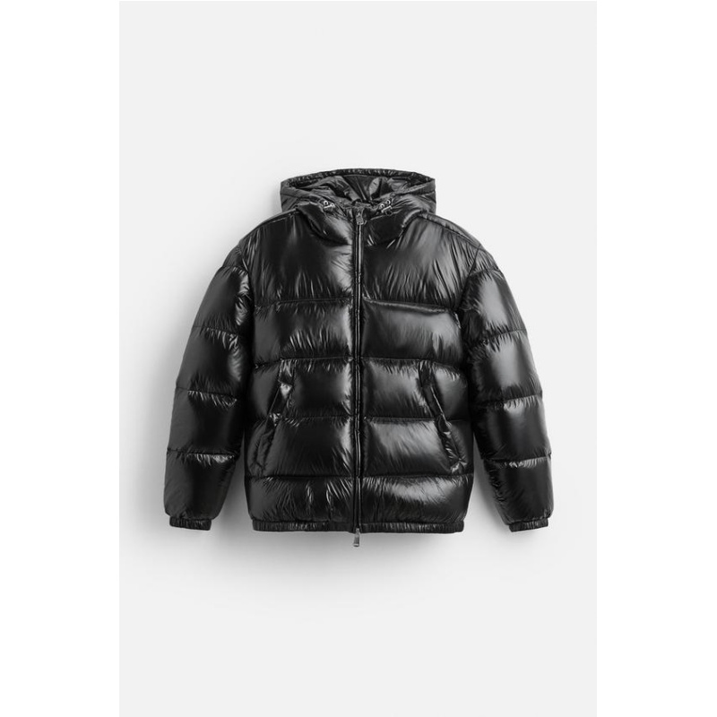 Men's winter padded thickened windproof black fashion warm coat cold solid color fashion leisure coat cotton-padded clothes