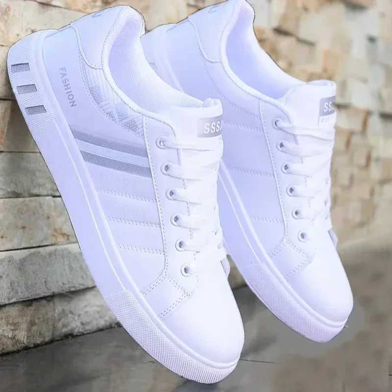 Luxury mens sports shoes spring/summer outdoor leisure sports shoes mens brand flat shoes white tennis shoes M241217