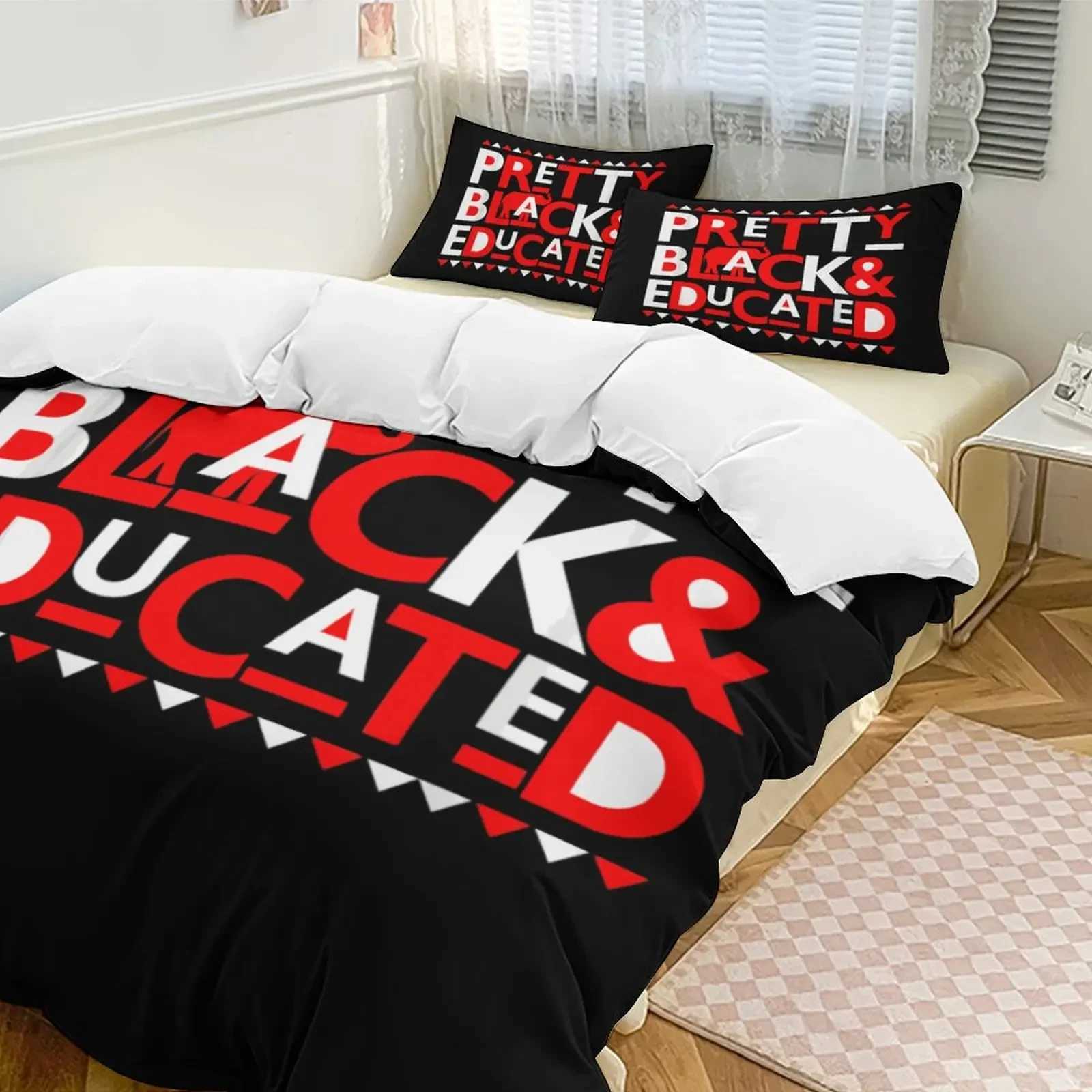 3D Printing Delta Girls Association Sigma Theta DST Bedding Twin Down Duvet Cover Comfortable Box Boys and Girls Adult Bedroom X241029