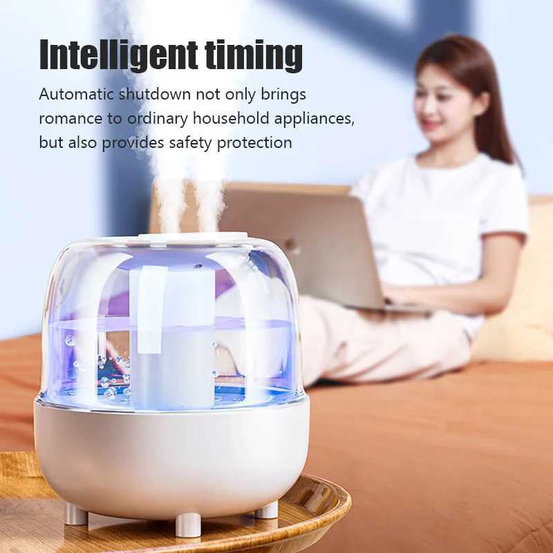 4L large capacity dual spray humidifier He te Bedro luminous Usb humidifier with nano mist Y241104