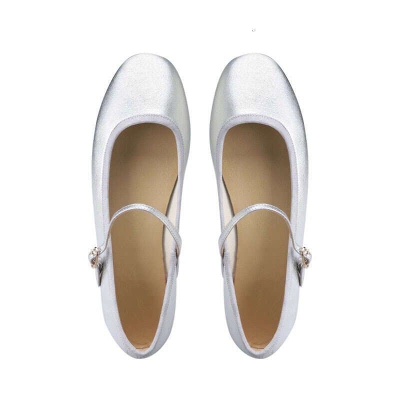 Shiny Leather Ballets Shoes Woman Belt Strap Lolita Flats Mary Janes Women Shallow Loafers Round Toe Ballerinas Brides Mocasines