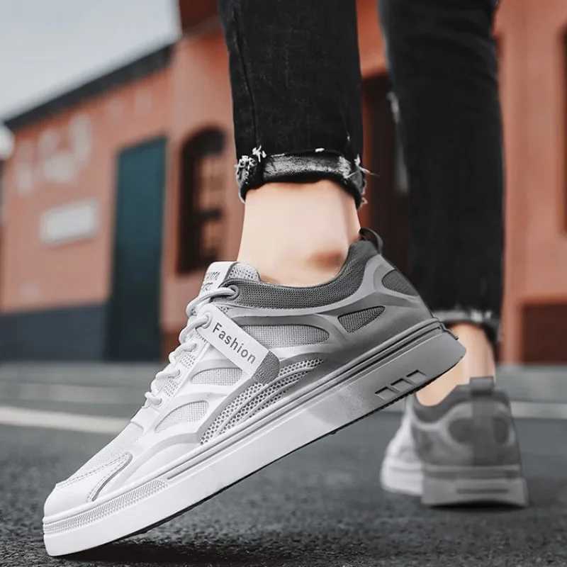 Fi Mens Casual Shoes Spring Mens Sports Shoes Mens Vulcanized Shoes White Full Marathon Shoes Mens Flat Lace Platform Tennis Shoes M241029