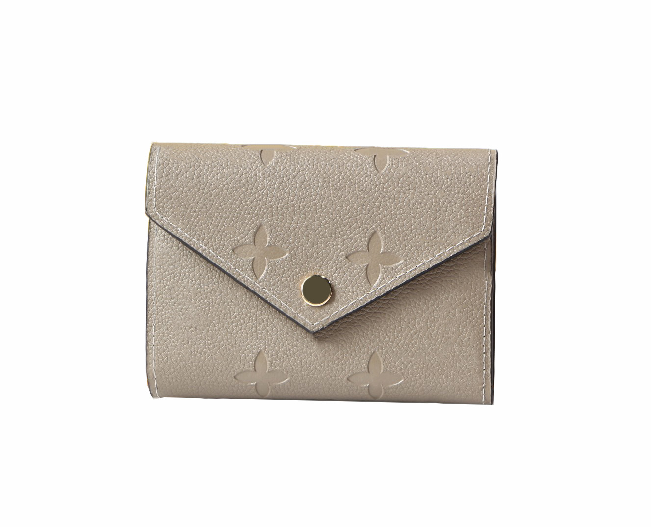 Designer Women's Victorine Wallets Classic Embossed Floral Short Purse Premium Quality Fashion Card Holder Elegant Ladies Small Money Clutch Bags with Box