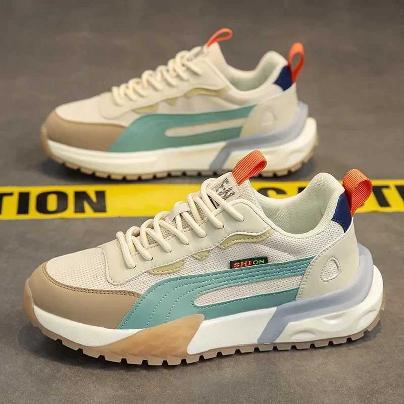 Mens mesh sports shoes breathable mens shoes lace mens running shoes comfortable mens vulcanized shoes wear-resistant Zapatillas M241029