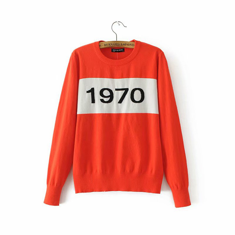 Women's Sweaters Women Letter Pullover Long Sleeve Sweater Fashion Star Top Knitting Tops