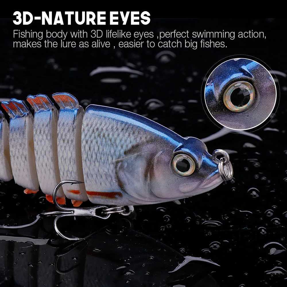 Pike 8cm/10cm Swimbait added fishing bait hard crank bait fishing bait fishing bait W241029