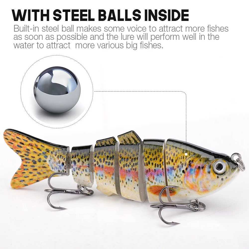 Pike 8cm/10cm Swimbait added fishing bait hard crank bait fishing bait fishing bait W241029