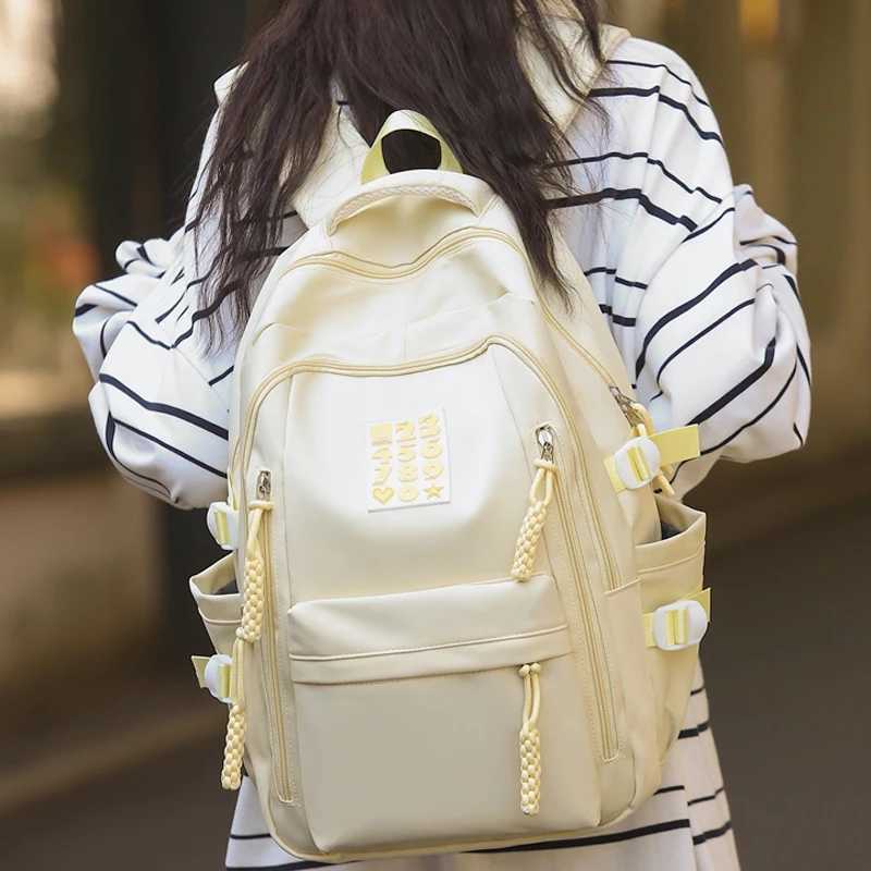 CMM High School Girls Backpack Bags for Teenage Multi Pockets New Kawaii Women Harajuku Cute Travel Mochila 241030