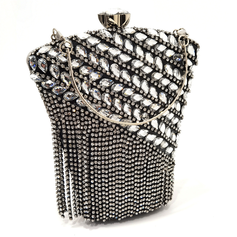 Shoe bag set combination wedding pointed shoes dia tassel handbag