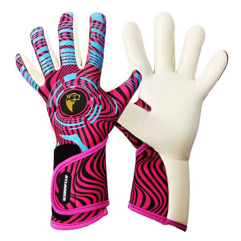 Professional football goalkeeper gloves childrens adult latex thickened protection childrens goalkeeper youth goalkeeper football glovesW241029