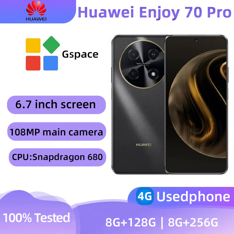 Huawei Enjoy 70 Pro 4G SmartPhone CPU Qualcomm Snapdragon 680 Battery capacity 5000mAh 108MP Camera original used phone