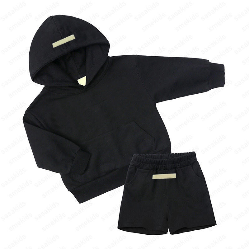 Kids Luxury Tracksuits Boys Girls Designer Clothes Baby Pullover Hoodies Two Piece Plush Set Children Hooded Sweatershirt Hoodie Big Kid Toddler CSG2407311-10