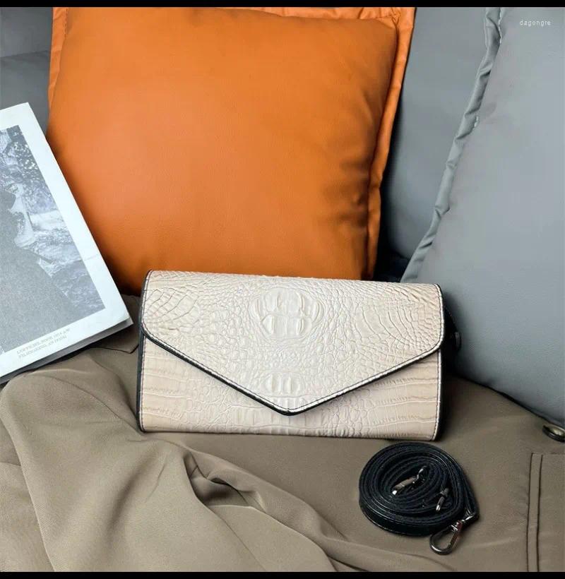 2025 new Totes Crocodile Print Square Shoulder Bags For Women Designer Envelope Crossbody Bag Vintage Handbags Clutch Ladies Purse