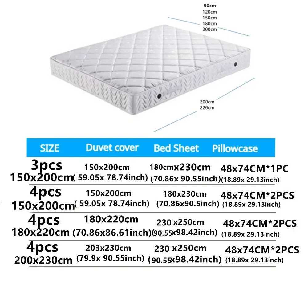 Bedding Set Down Duvet Cover Bedding Set with S-Box Bedding Set suitable for Queen/King Bed edredones de cama Soft X241029