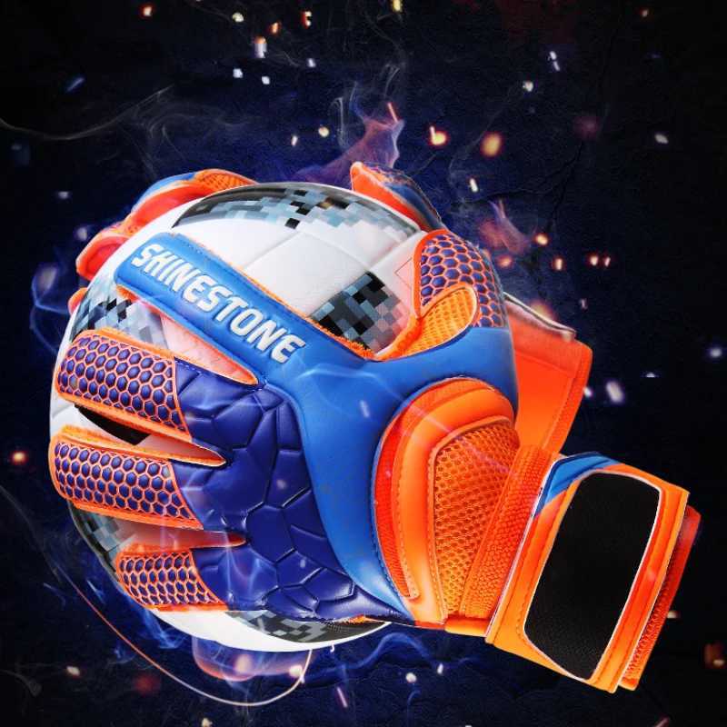 Goalkeeper gloves latex football wristband childrens adult anti slip high-quality football grip strong grip match training goalkeeper glovesXJ250412