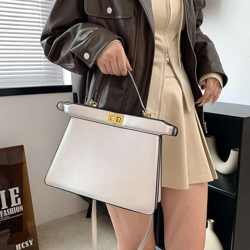 Lock bag 2024 popular high-quality classic versatile single shoulder crossbody handbag for women