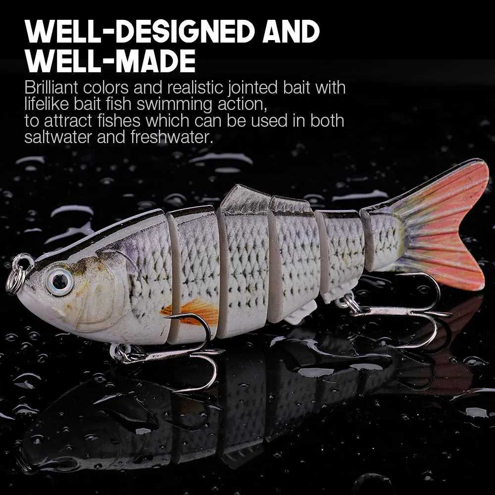 Pike 8cm/10cm Swimbait added fishing bait hard crank bait fishing bait fishing bait W241029