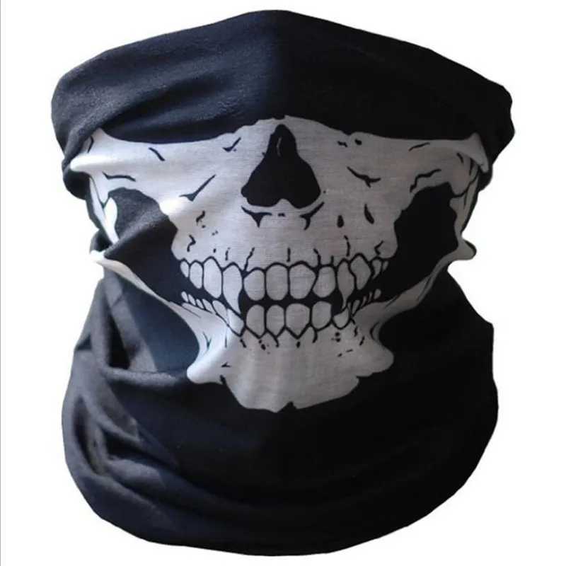 Skeleton Balaclava Ski Mask Bicycle Cs Ski Board Facial Mask Motorcycle Helmet Bandana Scarf Breathable Windproof W241029