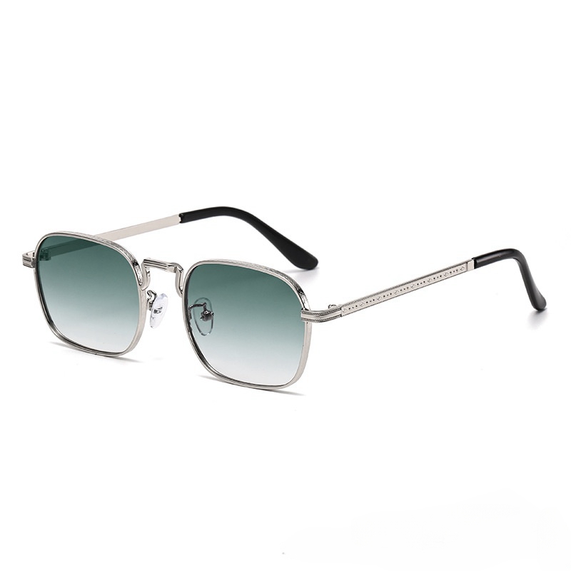 2402 2024 New Internet Celebrity Sunglasses Men and Women Korean Edition Square Elliptical Sunglasses Personalized UV resistant Glasses