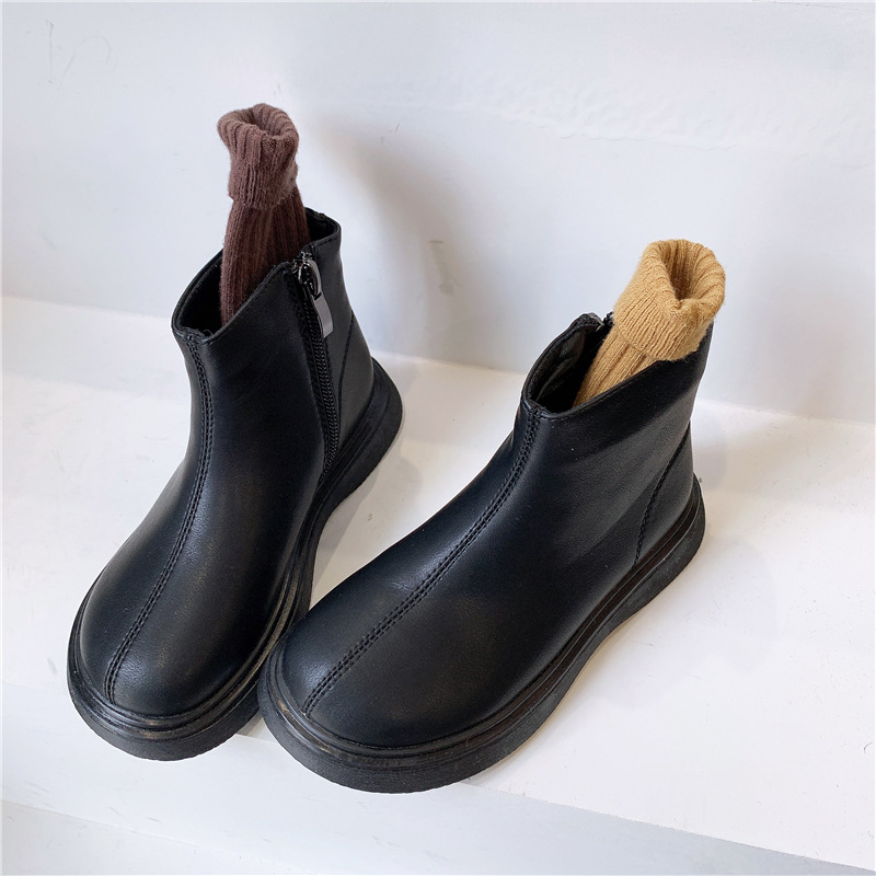 Children's Designer Veet Martin Boots in Black or Brown, Sizes 22-33