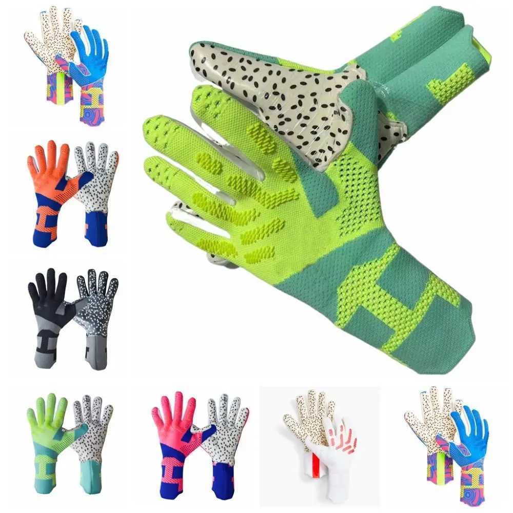 Competition Anti-Slip Goalie Gloves Finger Protection Wear Resistant Latex Gloves Antiskid Major Soccer Goalkeeper Gloves AdultXJ241030