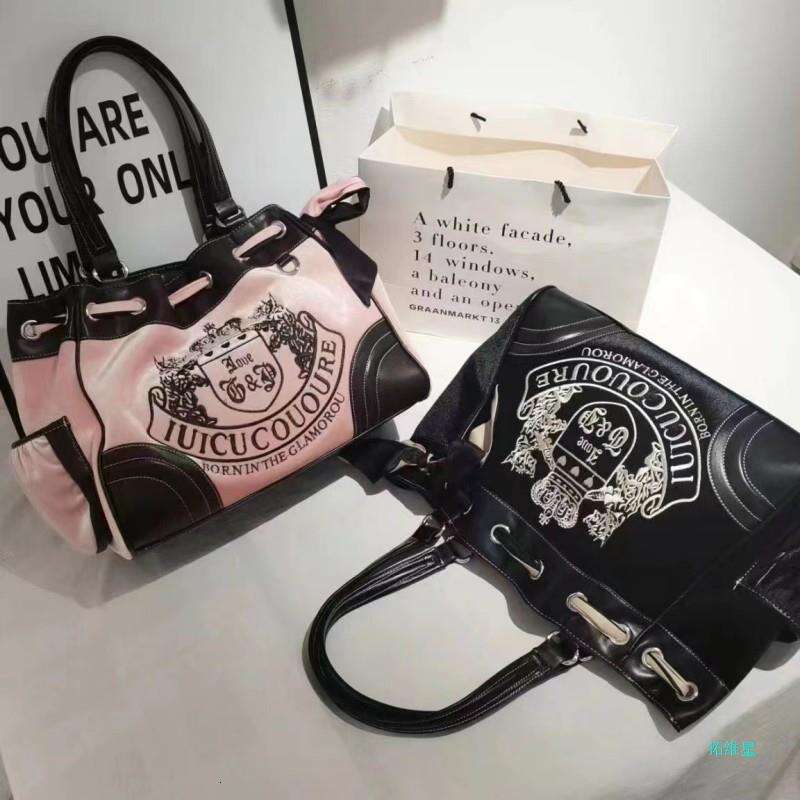 3 Y2K Vintage Retro Chic Embroidery Veet Shoulder Bag Ladies High Capacity E-girls Tote Bags Shopping Handbags For Women 4