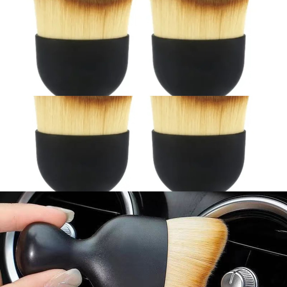 New 2Pcscar Interior Detail Maintenance Conditioner Air Vent Dust Soft Bristle Car Cleaning Care Brush