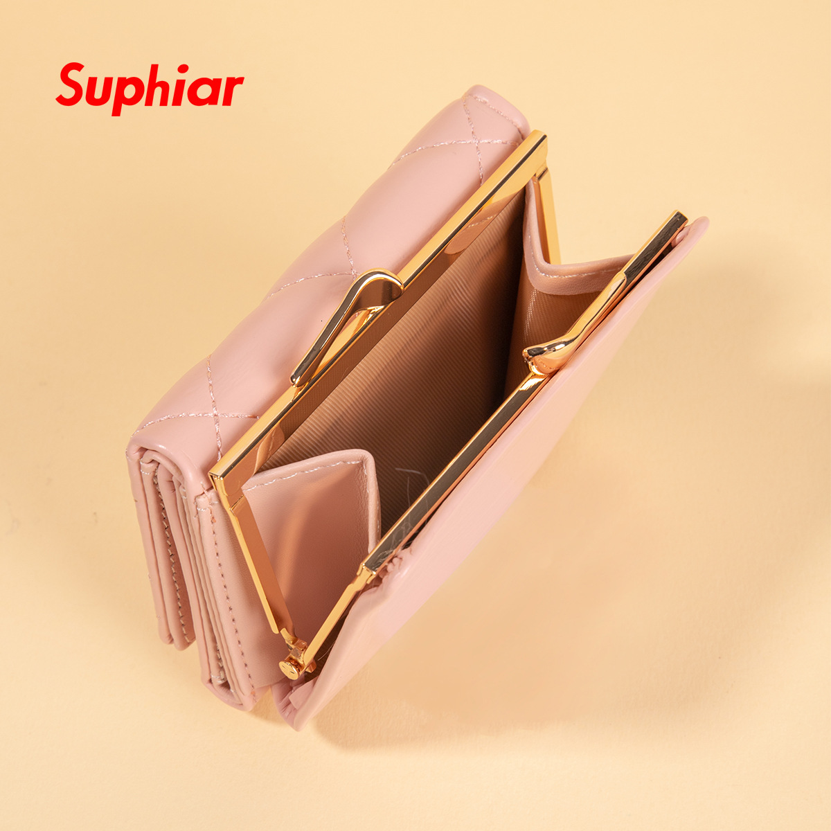 New designer embroidered plaid wallet for women, lightweight ins coin wallet, pu fashion card bag
