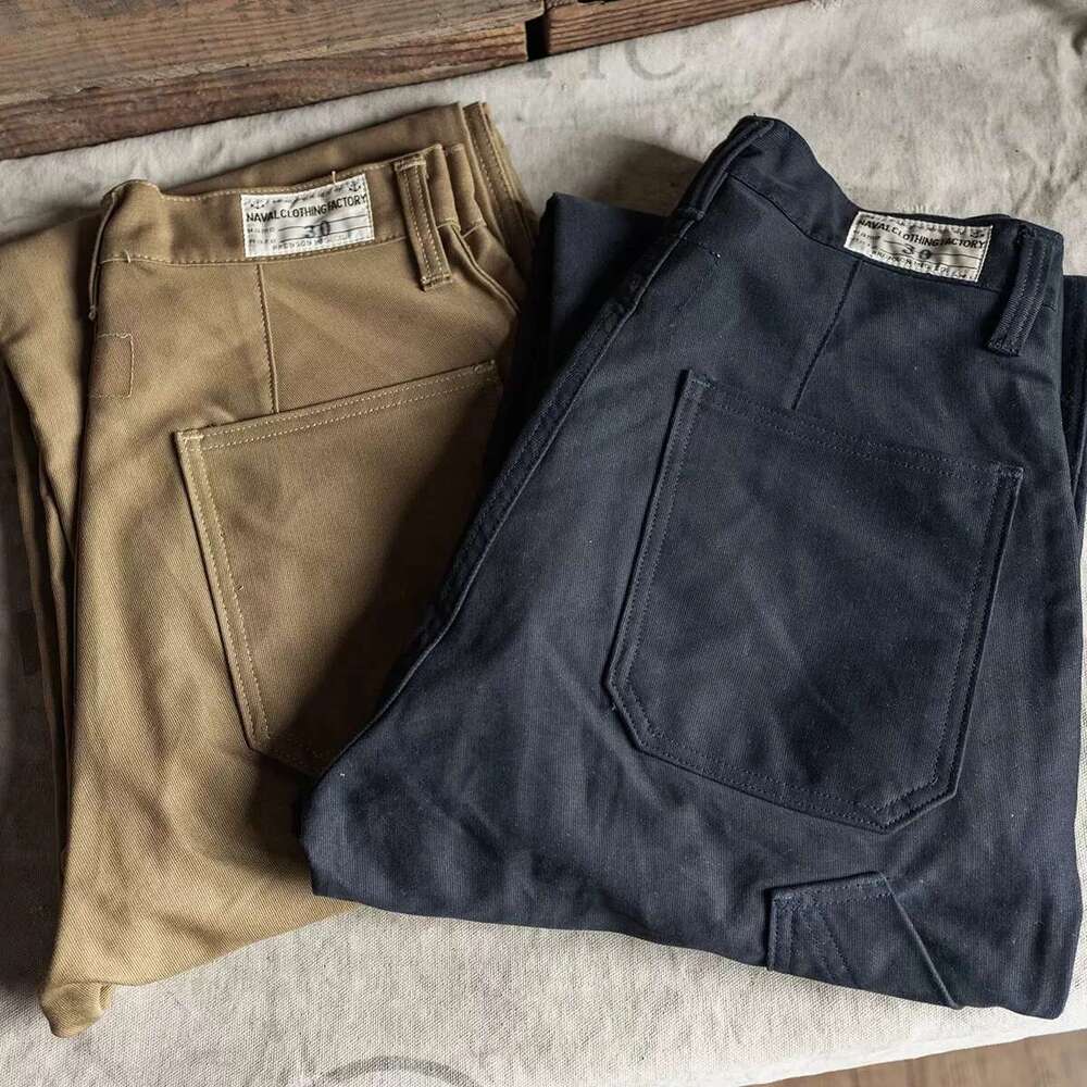 Red Bronson Modified N-1 Deck Overalls Vintage Workwear Pants Men Casual Trousers